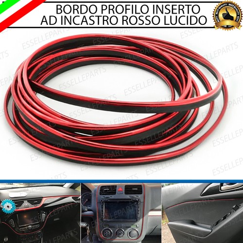 Bordo profilo inserto rosso - bordo,